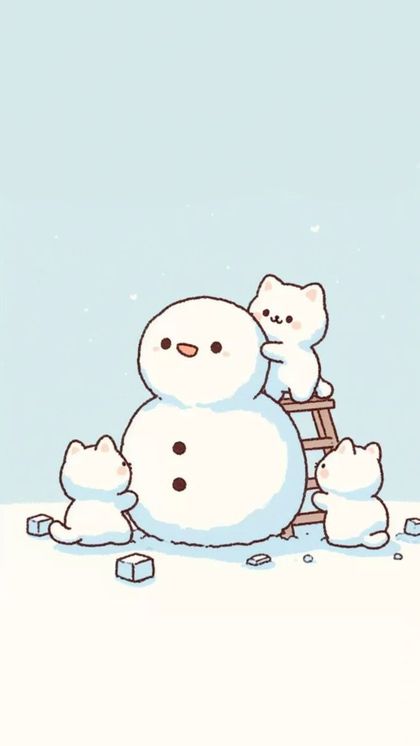 Bubbly Winter Snow wallpaper