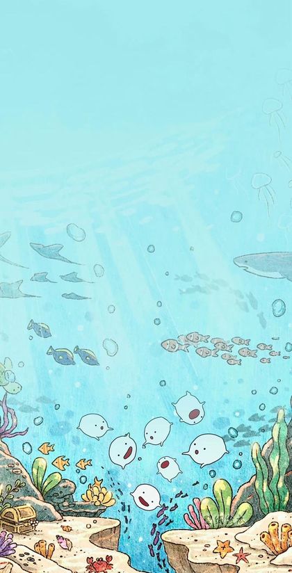 Cute Ocean Waves wallpaper