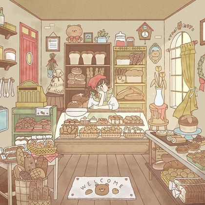 Sweet Cafe Bakery wallpaper