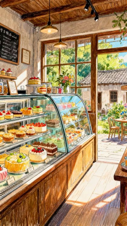 Tiny Cafe Bakery wallpaper