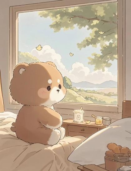 Bubbly Cute Bear wallpaper