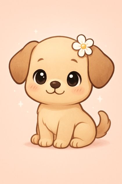 Cloudy Puppy wallpaper