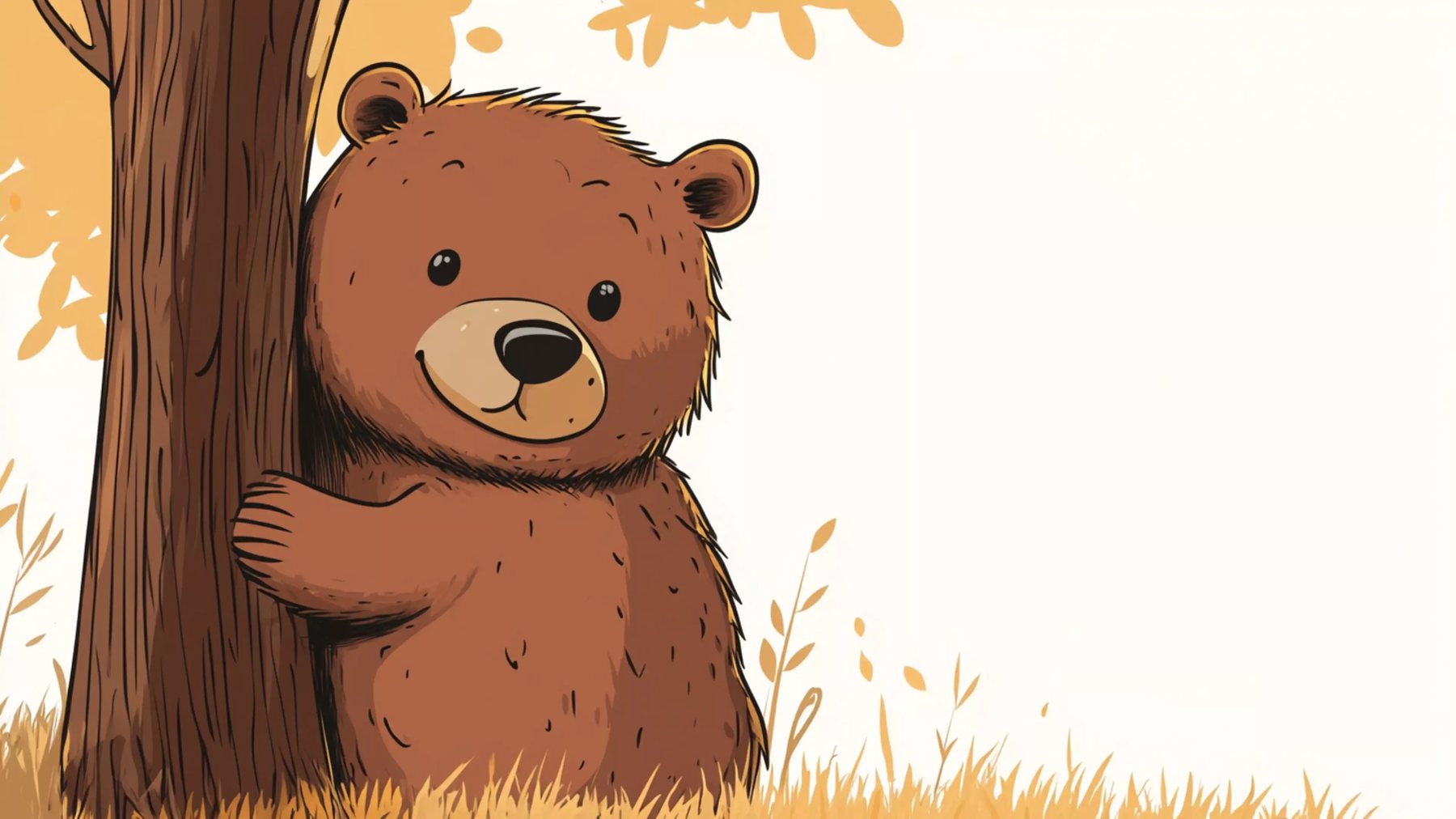 Dreamy Cute Bear - free cute animals wallpaper