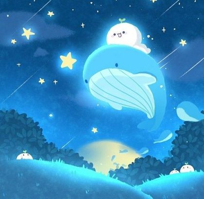 Gentle Whale wallpaper