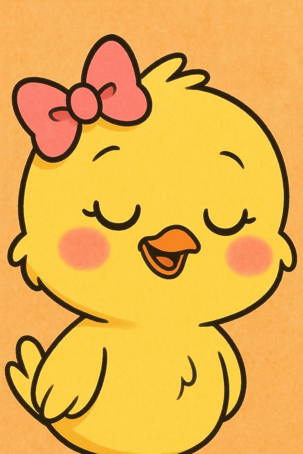 Tiny Duck and Chick - free cute animals wallpaper