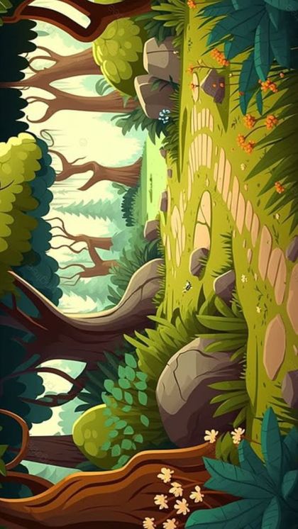 Cosy Woodland Forest wallpaper