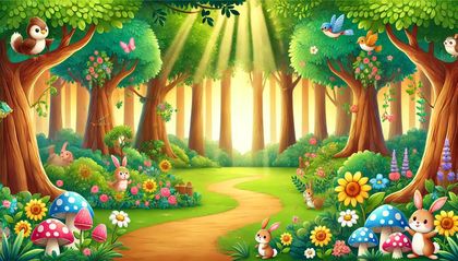 Cute Woodland Forest wallpaper