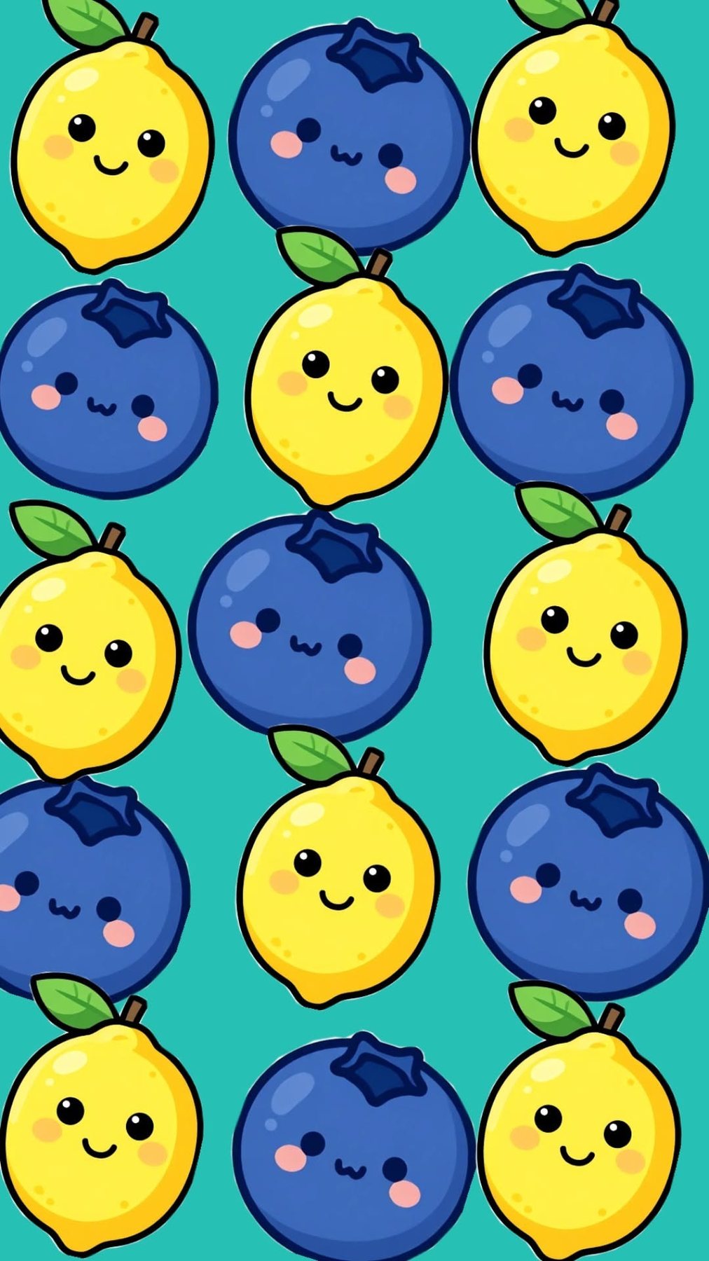 Pastel Fruit Pattern - free food & sweets wallpaper
