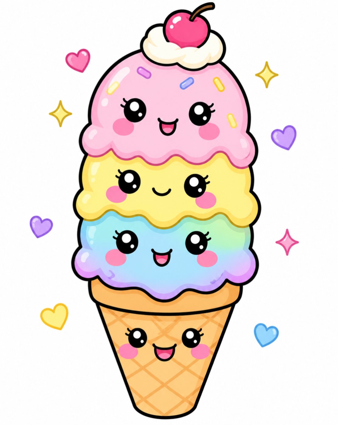 Peachy Ice Cream - free food & sweets wallpaper