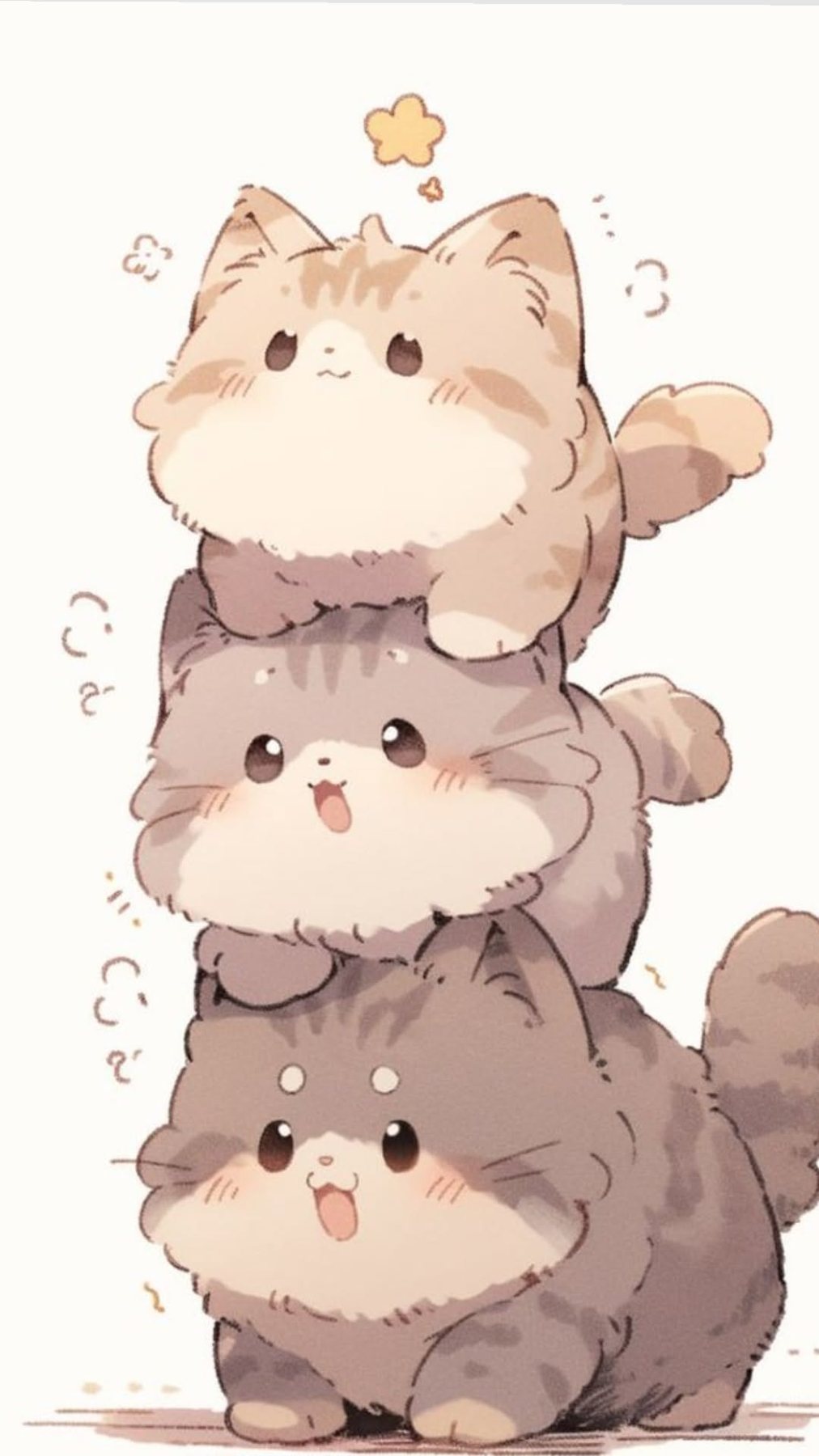 Lovely Kawaii Cat - free kawaii wallpaper