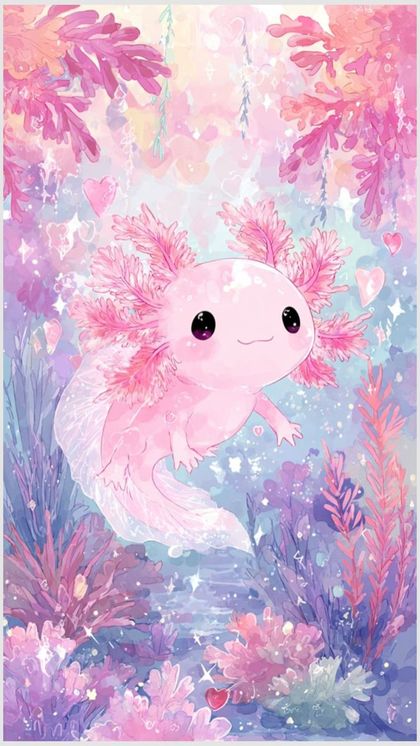 Sweet Axolotl wallpaper
