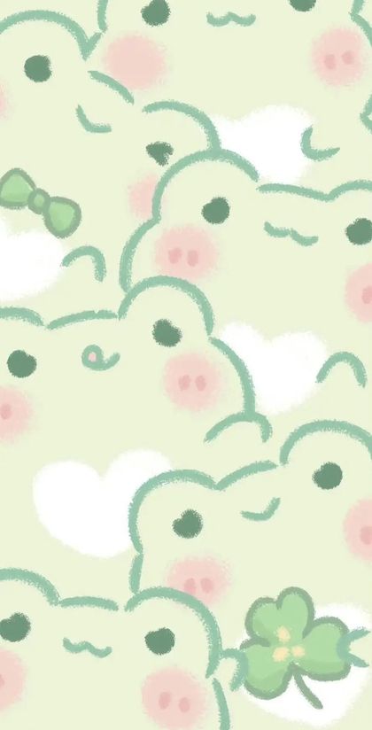 Tiny Kawaii Frog wallpaper