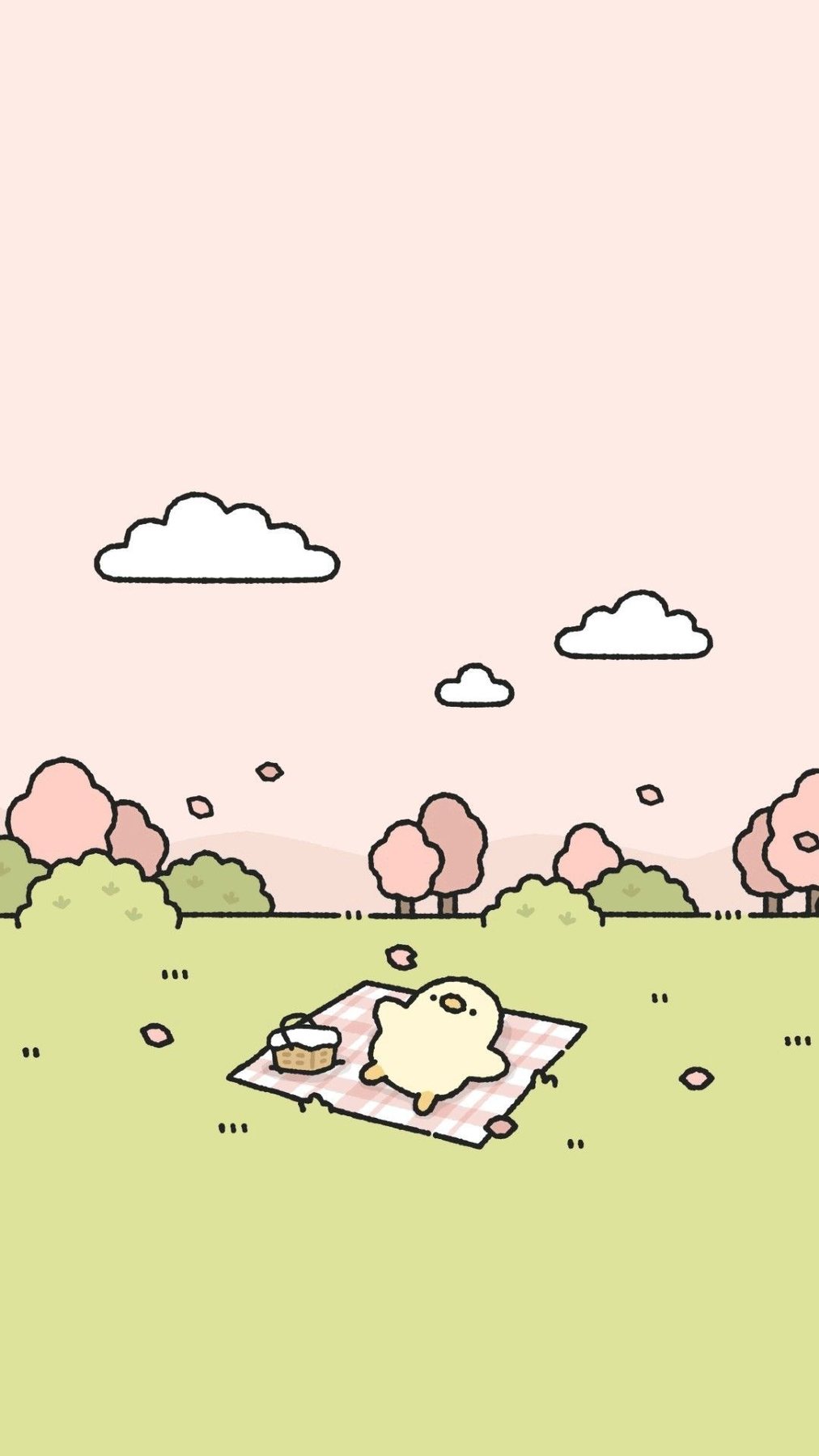 Little Pastel Cartoon - free pastel & hearts wallpaper