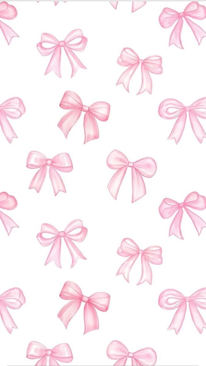 Soft Coquette Bow - free pastel & hearts wallpaper