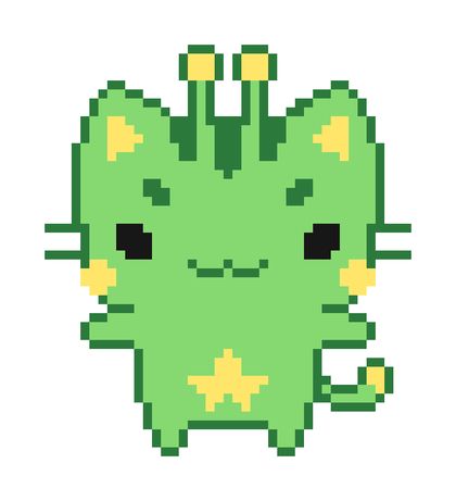 Cloudy Pixel Sprite Animals wallpaper