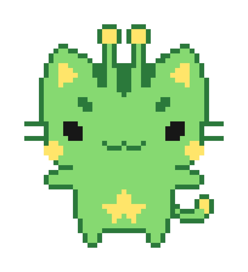 Cloudy Pixel Sprite Animals - free pixel art wallpaper
