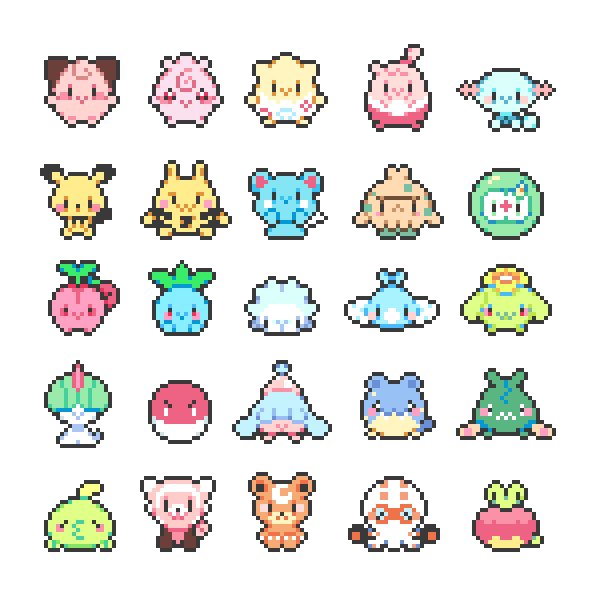 Cute Pixel Sprite - free pixel art wallpaper