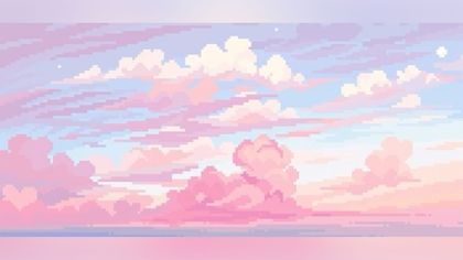 Dreamy Pixel Scene wallpaper