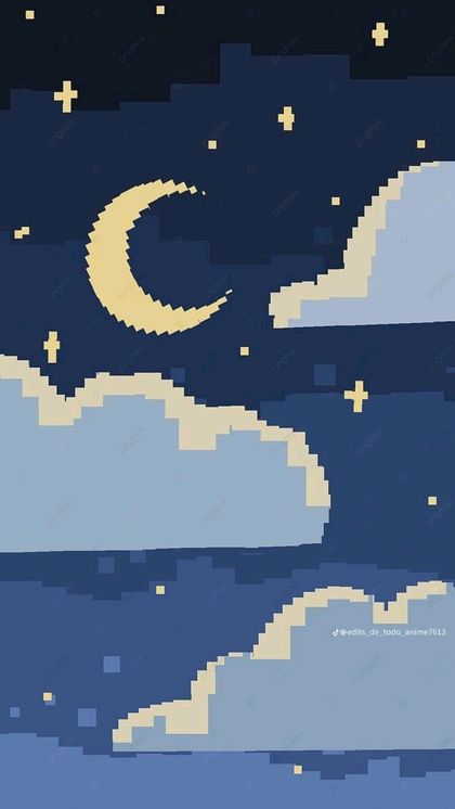 Honey Pixel Starry Night wallpaper