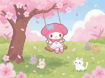 Tiny Kawaii Pixel wallpaper