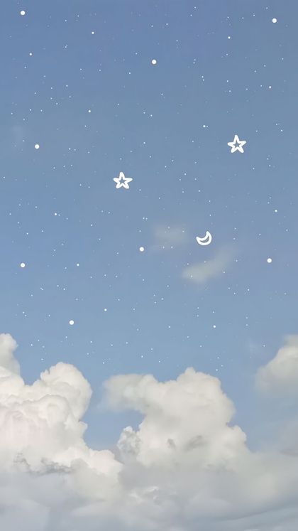 Cosy Stars and Moon wallpaper