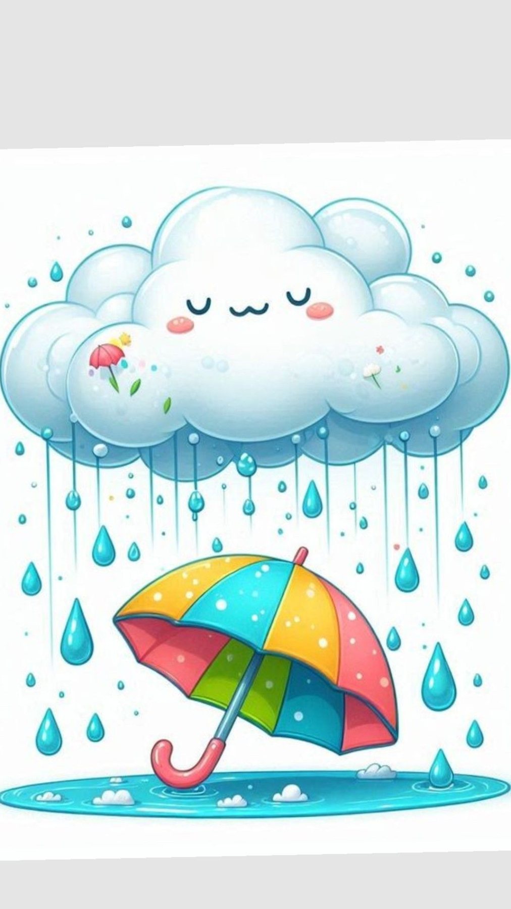 Cute Rainy Day - free sky & clouds wallpaper