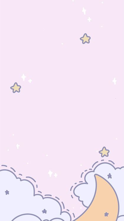 Little Stars and Moon wallpaper