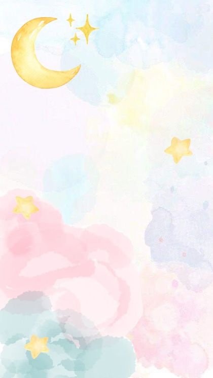 Sunny Stars and Moon wallpaper