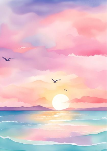 Tiny Pastel Sunset wallpaper